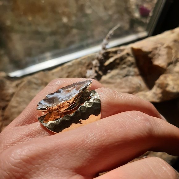 Raw Agate Ring - Picture 5 of 5